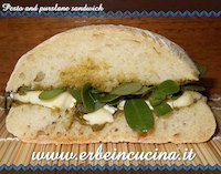 Pesto And Purslane Sandwich