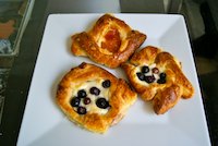 Sourdough Danishes With Cream Cheese Filling