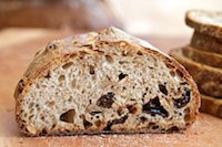 Semolina Sourdough With Plums, Walnuts, And Fennel