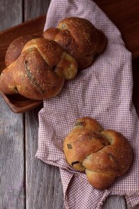 Two Sourdough Ricotta Soft Bread Rolls