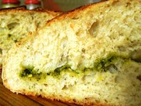 Rocket Pesto Sourdough Bread