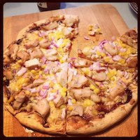 Barbecue Chicken And Corn Pizza