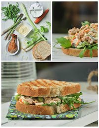 Chicken And Vegetable Sandwich