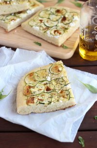 Zucchini And Goat Cheese Focaccia