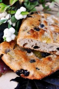 Apples And Raisins Sourdough Focaccia With Rye