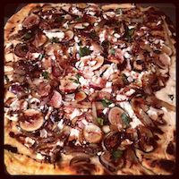 Fig, Caramelized Onion, Goat Cheese Pizza