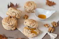 Whole Wheat Flour Scone With Walnuts And Honey