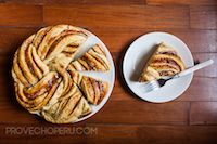 Peruvian Manjar Rose Bread