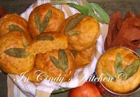 Tomato, Onion & Herb Rolls With Sage Leaves