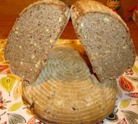 Pine Nuts Spelt-Rye Sourdough Bread