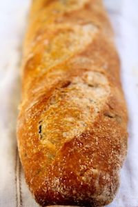 Pesto Sourdough Baguettes