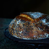 Semolina Bread With Sesame And Fennel Seeds