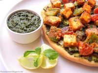 Paneer Tikka Tart / Grilled Cottage Cheese Tart