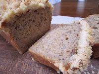 Sourdough Banana Bread With Crumbs