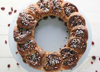 Cranberry-Vanilla Cinnamon Swirl Bread