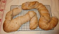 Twisted Spelt Breads With Pine Nuts