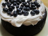 Sourdough Ginger Cake With Blueberries 'n Cream