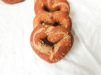 Peanut Butter Banana Soft Pretzels