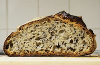 Spelt White Sourdough With Toasted Black Sesame