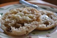 Sourdough Oat English Muffins