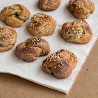 Sourdough Shallot Knots