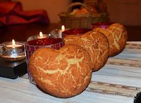 Heart Shaped Tiger Bread