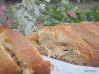 Cheesy Chicken Stuffed Braided Bread