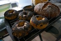 Sweet Potato And Polenta Bagel