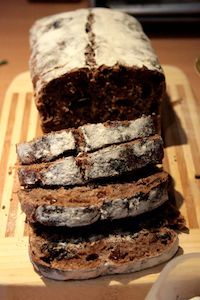 Sourdough Chocolate Bread With Raisins