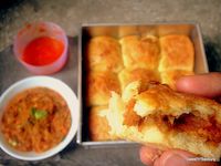 Stuffed Pav Bhaji Bread