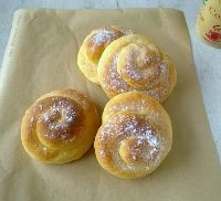 Sweet Coconut-Saffron Snail Buns