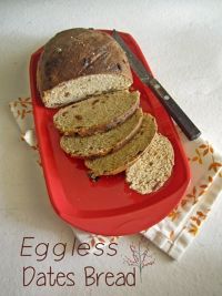 Eggless Dates Bread
