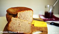 Plantain Oatmeal Bread With Walnuts