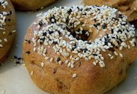 Sesame Sourdough Bagels