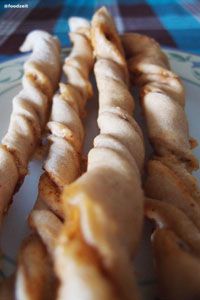 Self Made Cheesy Bread Sticks With Cumin