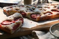 Fast Focaccia W/ Strawberries