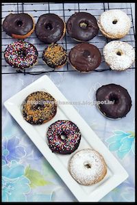 Eggless Baked Donuts