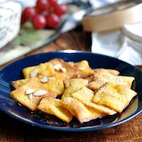 Saffron Almond Sourdough Crackers