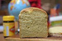 Vegan Sourdough Polenta Cheese Bread