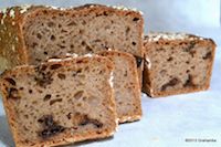 Mini Rye Breads With Dried Plums, Sourdough