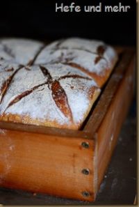 Wheat Rye Bread Baked In A Frame