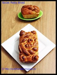 Eggless Slovak Paska Bread