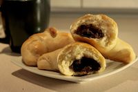 Croissants With Avocado Chocolate Filling