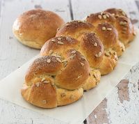 Two Poolish-Dough Challah