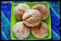 Eggless Melon Pan