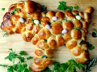 Soft Easter Bread With Herbs