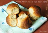 Irish Whole Wheat Potato Pull-apart Rolls