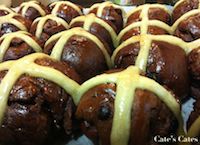 Vegan Choc Cross Buns