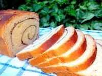 Whole Wheat Orange Cinnamon Swirl Bread