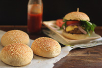 Eggless Hamburger Buns